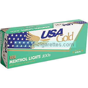 USA Gold Menthol Green 100's cigarettes